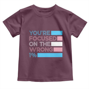 Trans Rights Toddler T Shirt Transgender LGBTQ Queer Pride Ally Social Justice TS10 Maroon Print Your Wear