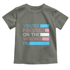 Trans Rights Toddler T Shirt Transgender LGBTQ Queer Pride Ally Social Justice TS10 Military Green Print Your Wear