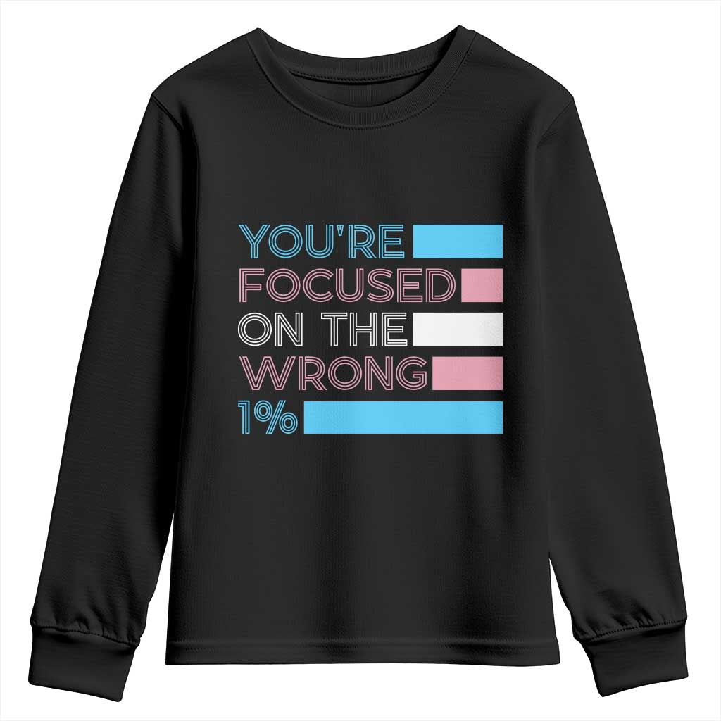 Trans Rights Youth Sweatshirt Transgender LGBTQ Queer Pride Ally Social Justice TS10 Black Print Your Wear
