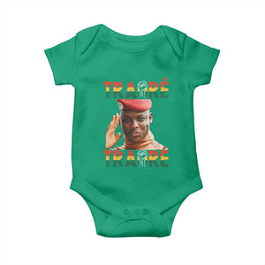 Traoré 2025 Baby Onesie African President Burkina Faso TS02 Irish Green Print Your Wear