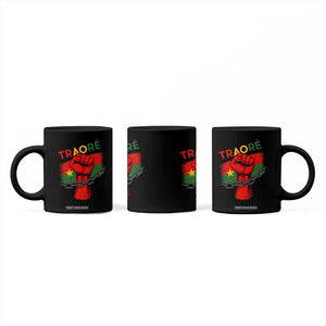 Traoré 2025 Burkina Faso Flag Coffee Mug Raised Fist Broken Chains TS02 Print Your Wear