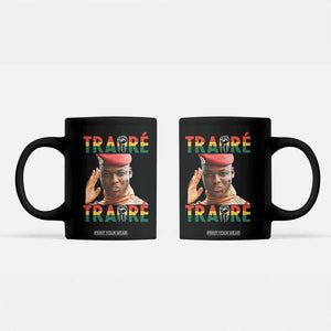 Traoré 2025 Coffee Mug African President Burkina Faso TS02 Black Print Your Wear