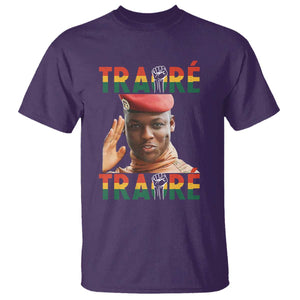 Traoré 2025 T Shirt African President Burkina Faso TS02 Purple Print Your Wear