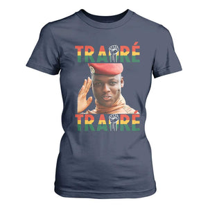 Traoré 2025 T Shirt For Women African President Burkina Faso TS02 Navy Print Your Wear