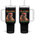 Traoré 2025 Tumbler With Handle African President Burkina Faso TS02 One Size: 40 oz Black Print Your Wear