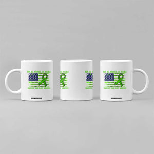 Traumatic Brain Injury Awareness Coffee Mug Not All Wounds Are Visible TBI Warrior American Flag TS02 Print Your Wear