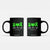 Traumatic Brain Injury Awareness Coffee Mug Peace Love Cure TBI Warrior TS02 Black Print Your Wear