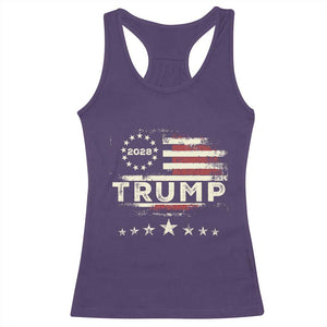 Trump 2028 President Racerback Tank Top Vintage American Flag Election Campaign TS11 Purple Print Your Wear