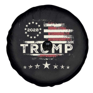 Trump 2028 President Spare Tire Cover Vintage American Flag Election Campaign TS11 Print Your Wear