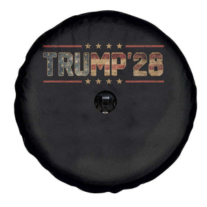 Trump 2028 Spare Tire Cover Vote Trump Vintage America US Flag TS11 Print Your Wear