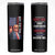 Trump Best Dad Ever Skinny Tumbler Funny Father's Day You Are Great Dad USA Flag TB11 Black Print Your Wear