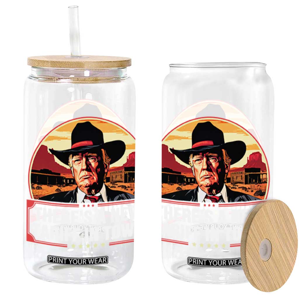 Trump Tariffs Cowboy Glass Can Theres A New Tariff In Town Western TS02 Black Print Your Wear