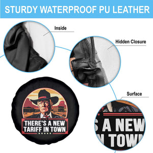 Trump Tariffs Cowboy Spare Tire Cover Theres A New Tariff In Town Western TS02 Print Your Wear