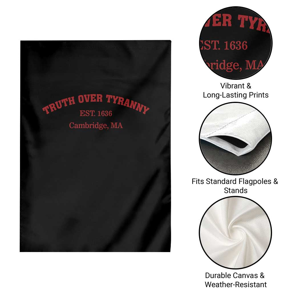 Truth Over Tyranny Garden Flag Protect Higher Education Academic Independence TS10 Print Your Wear