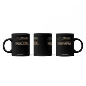 Twin Dad Coffee Mug Make It A Double Funny Fathers Day Camo American Flag TS10 Print Your Wear