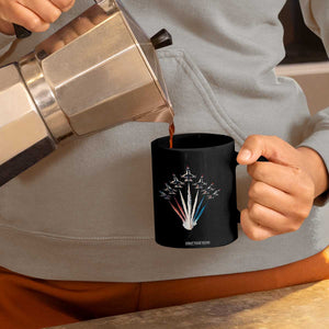 US Airplane Fighter Jet American Flag 4th Of July Coffee Mug TS11 Print Your Wear