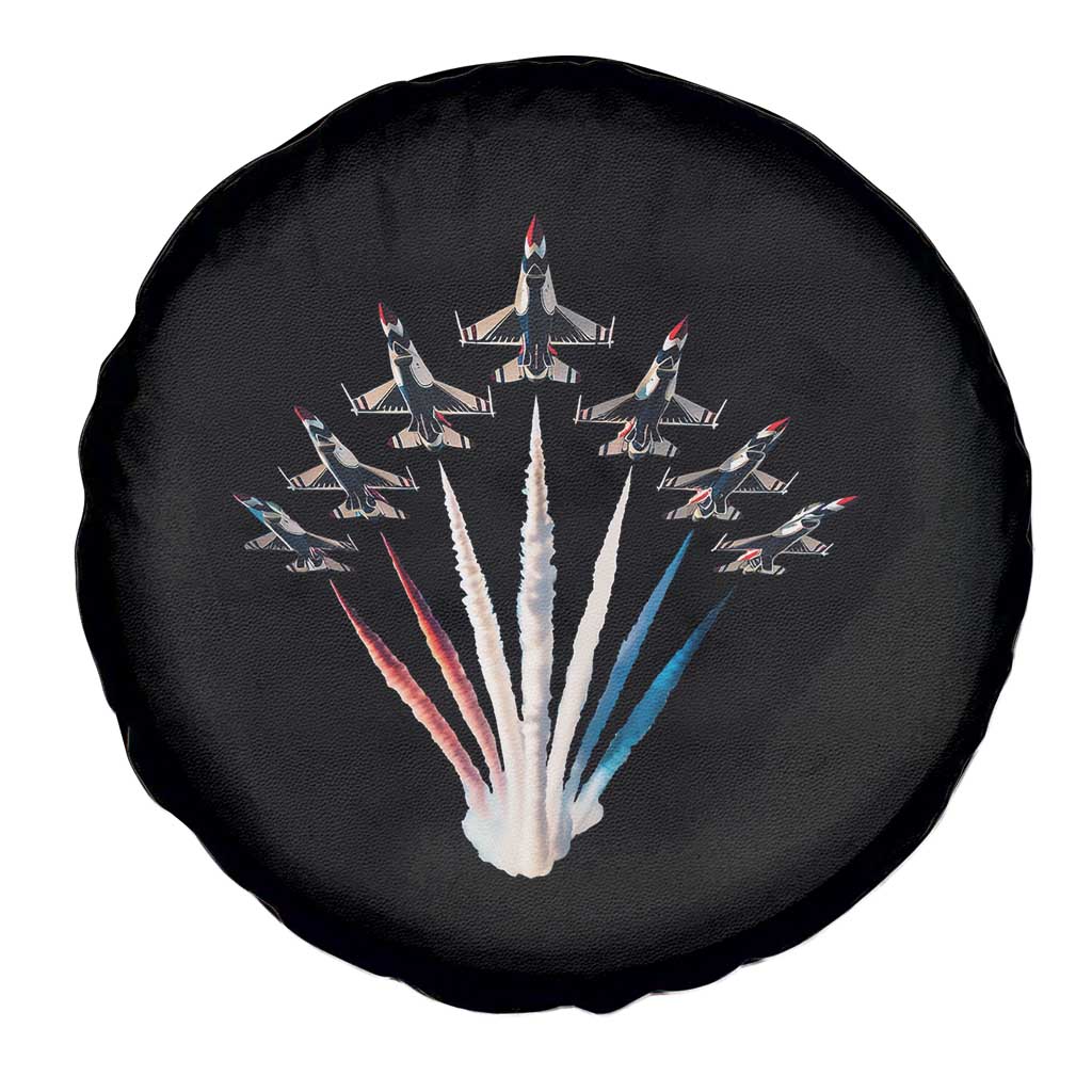 US Airplane Fighter Jet American Flag 4th Of July Spare Tire Cover TS11 Print Your Wear