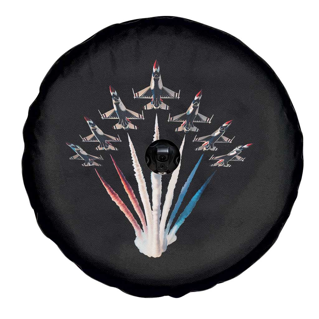 US Airplane Fighter Jet American Flag 4th Of July Spare Tire Cover TS11 Print Your Wear