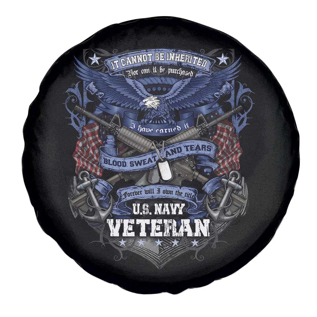US Military Navy Veteran Spare Tire Cover It Cannot Be Inherited Nor Can It Be Purchased I Have Earned It TS11 Print Your Wear