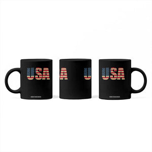 USA American Flag Coffee Mug Retro Vintage Patriotic TS02 Print Your Wear