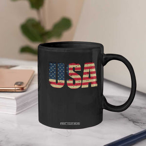 USA American Flag Coffee Mug Retro Vintage Patriotic TS02 Print Your Wear