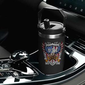 USA Drinking Team Flip Straw Tumbler TS09 Print Your Wear