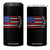 USA Flag Rocket 4 in 1 Can Cooler Tumbler Patriotic Space Red White Blue 4th of July TS10 One Size: 16 oz Black Print Your Wear
