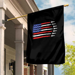USA Flag Rocket Garden Flag Patriotic Space Red White Blue 4th of July TS10 Print Your Wear