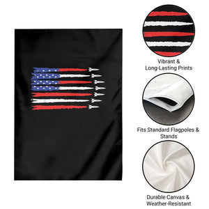 USA Flag Rocket Garden Flag Patriotic Space Red White Blue 4th of July TS10 Print Your Wear