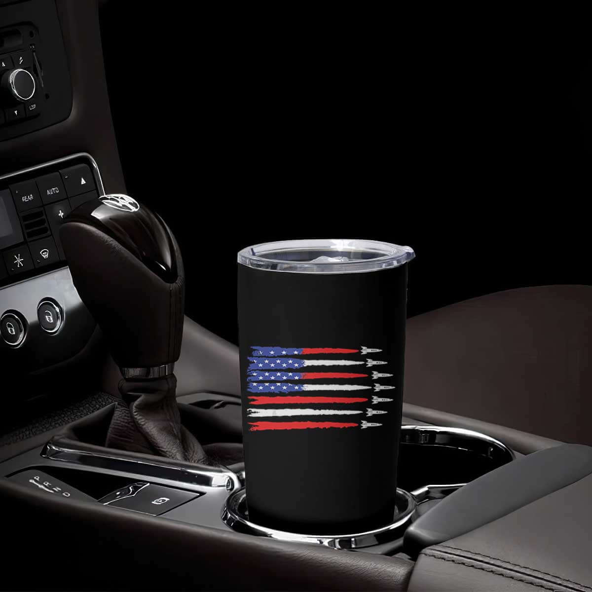 USA Flag Rocket Tumbler Cup Patriotic Space Red White Blue 4th of July TS10 Print Your Wear