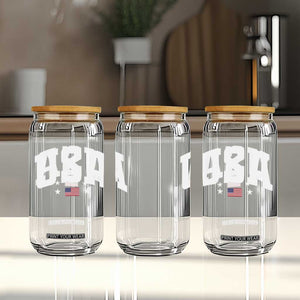 USA Glass Can American Flag Patriotic 4th of July TS10 Print Your Wear