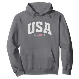 USA Hoodie American Flag Patriotic 4th of July TS10 Charcoal Print Your Wear