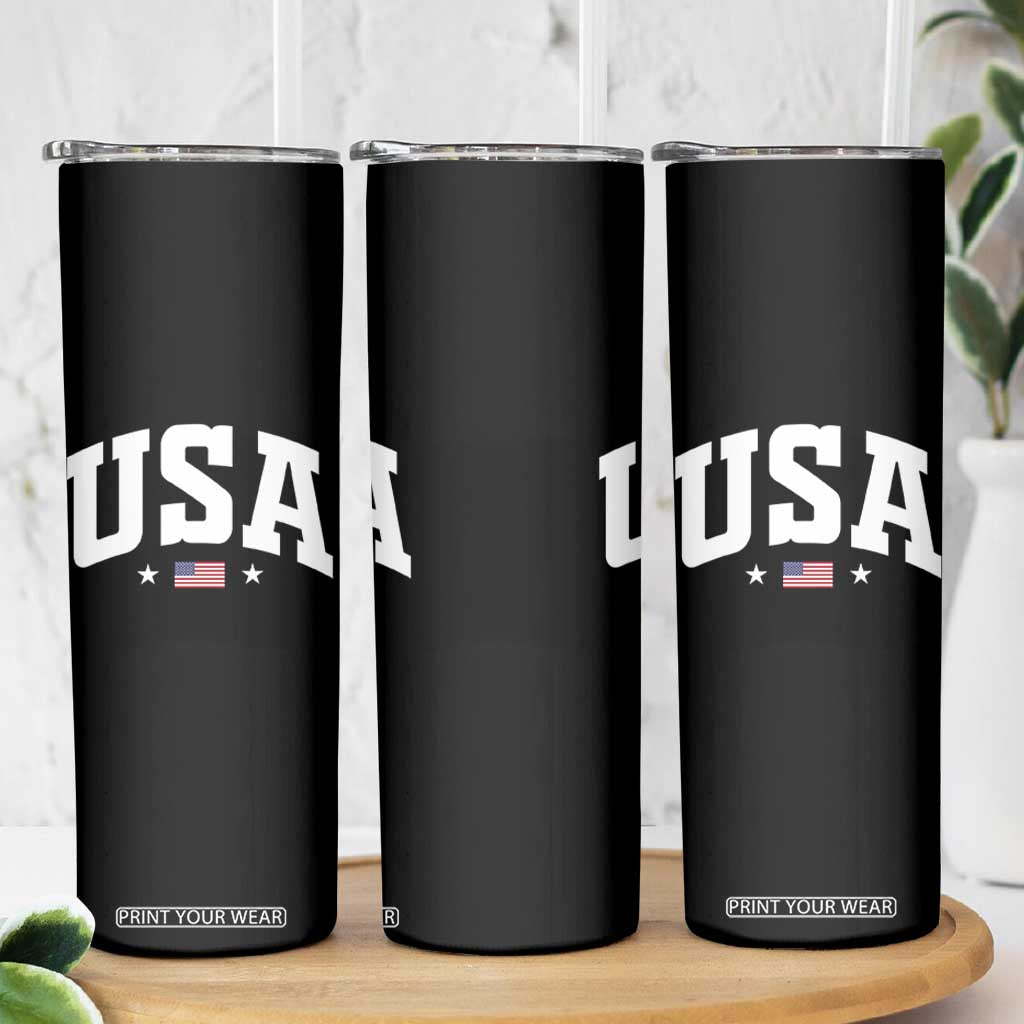 USA Skinny Tumbler American Flag Patriotic 4th of July TS10 Print Your Wear