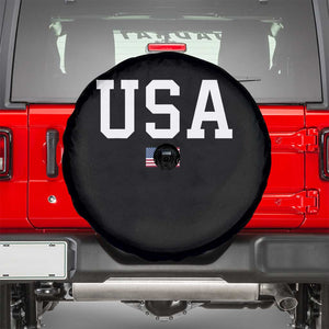 USA Spare Tire Cover Patriotic American Flag TS02 Black Print Your Wear