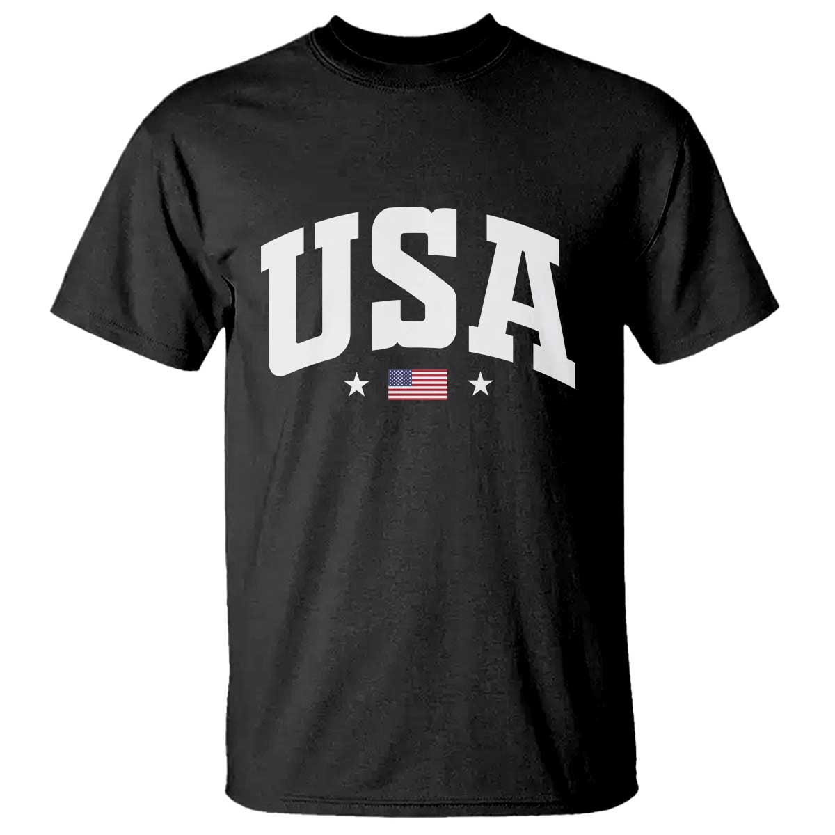 USA T Shirt American Flag Patriotic 4th of July TS10 Black Print Your Wear