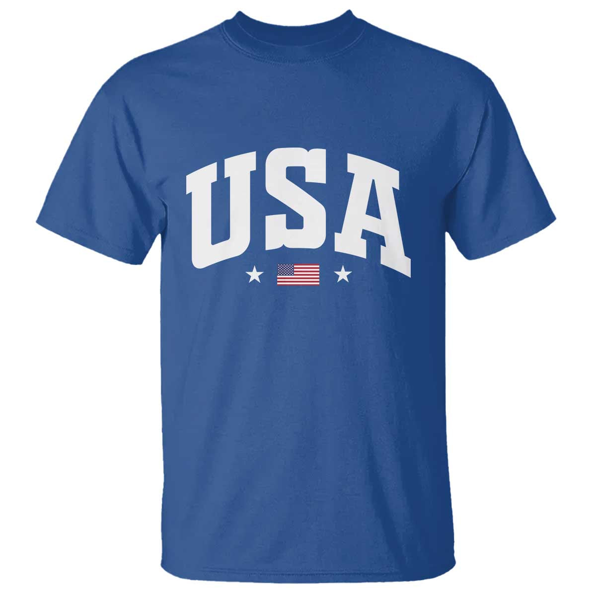 USA T Shirt American Flag Patriotic 4th of July TS10 Royal Blue Print Your Wear