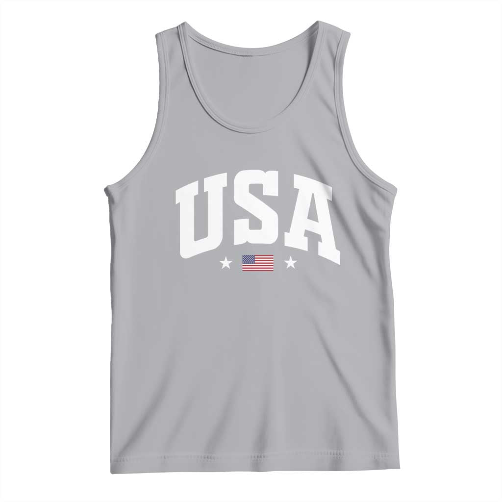 USA Tank Top American Flag Patriotic 4th of July TS10 Athletic Heather Print Your Wear