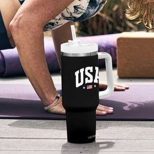 USA Tumbler With Handle American Flag Patriotic 4th of July TS10 Print Your Wear