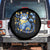 Ukraine Cat Floral Vintage Ukrainian Flag Spare Tire Cover TS10 No hole Black Print Your Wear