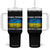 Ukraine Flag Tumbler With Handle Glory to the Heroes Ukrainian Patriot Patriotic TS10 One Size: 40 oz Black Print Your Wear