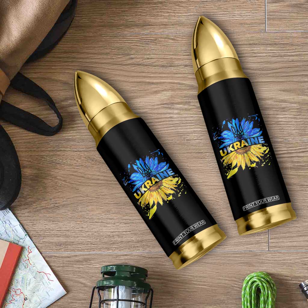 Ukraine Sunflower Ukrainian Flag Bullet Tumbler TS10 Print Your Wear