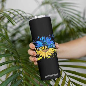 Ukraine Sunflower Ukrainian Flag Skinny Tumbler TS10 Print Your Wear