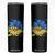 Ukraine Sunflower Ukrainian Flag Skinny Tumbler TS10 Black Print Your Wear