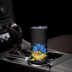 Ukraine Sunflower Ukrainian Flag Skinny Tumbler TS10 Print Your Wear