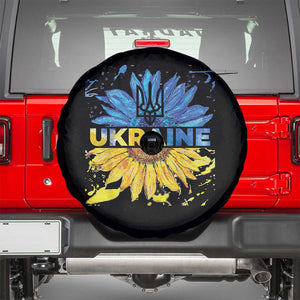 Ukraine Sunflower Ukrainian Flag Spare Tire Cover TS10 Black Print Your Wear
