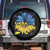 Ukraine Sunflower Ukrainian Flag Spare Tire Cover TS10 No hole Black Print Your Wear
