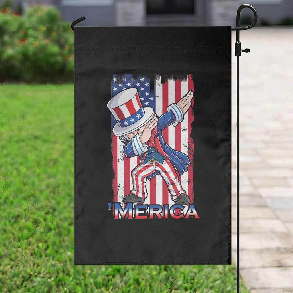 Uncle Sam Dabbing Garden Flag 4th of July American Flag TS02 Print Your Wear