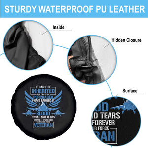 Us Military Air Force Veteran Spare Tire Cover It Can't Be Inherited Nor Can It Be Purchased I Have Earned It TS11 Print Your Wear