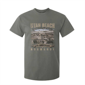 Utah Beach D Day 81 ST Anniversary Honor History Normandy WWII T Shirt For Kid TS11 Military Green Print Your Wear