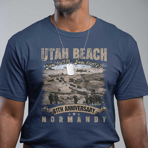 Utah Beach D Day 81 ST Anniversary Honor History Normandy WWII T Shirt TS11 Navy Print Your Wear